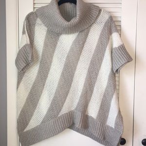 Old Navy Cowl Neck Striped Poncho